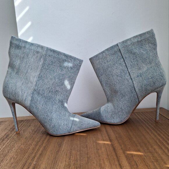 Good American | Slouchy Ankle Boots (Indigo) | Women's US 7 - Picture 2 of 8